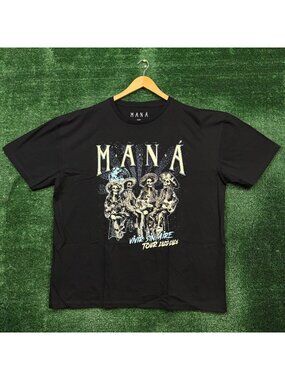 Mana Vivir Sin Aire Tour Rock Band T-Shirt Size 3XL